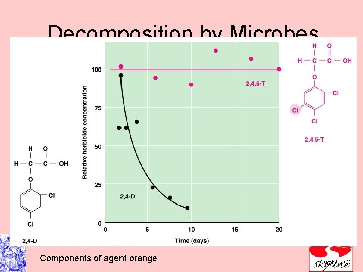 Decomposition by Microbes Components of agent orange Figure 27. 8 