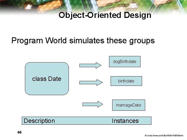 Object-Oriented Design Program World simulates these groups dog. Birthdate class Date birthdate marriage. Date