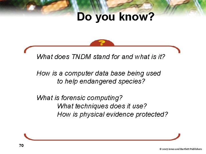 Do you know? What does TNDM stand for and what is it? How is