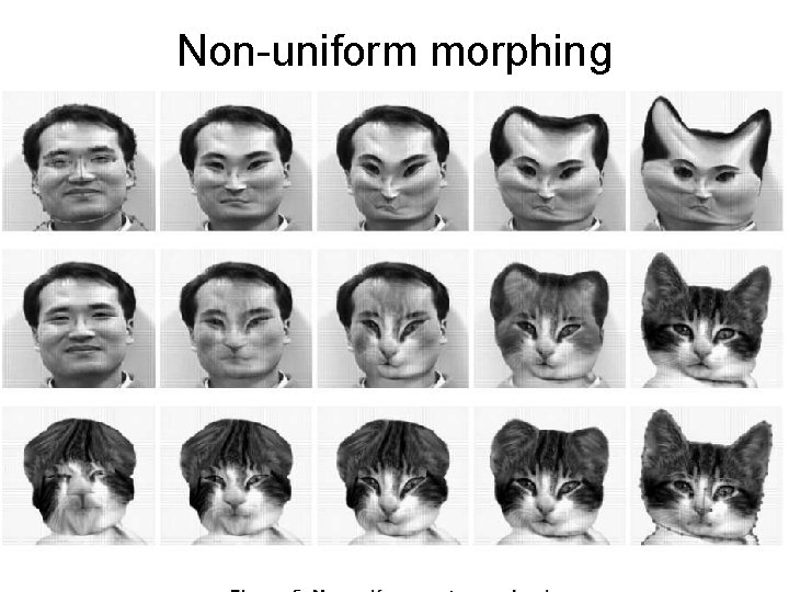 Non-uniform morphing 