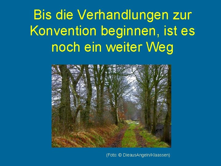 Bis die Verhandlungen zur Konvention beginnen, ist es noch ein weiter Weg (Foto: ©