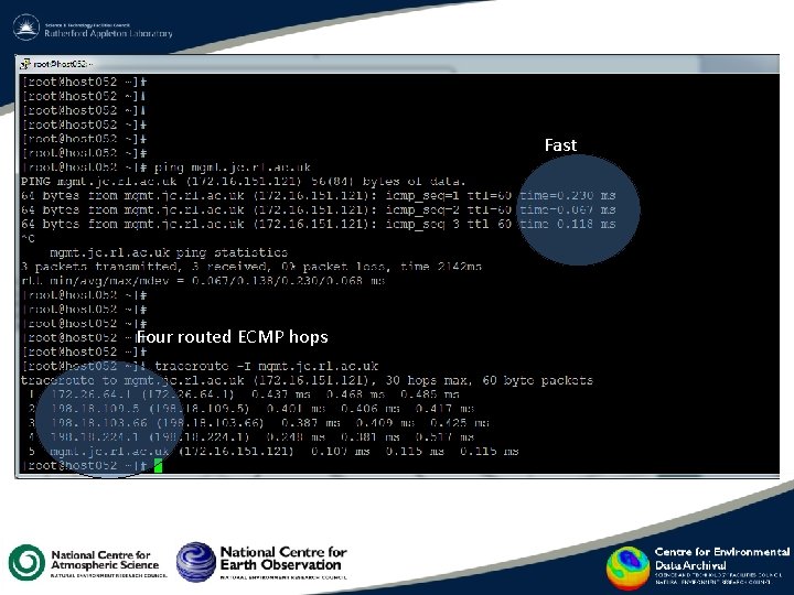 Fast Four routed ECMP hops Fast Four routed ECMP hops