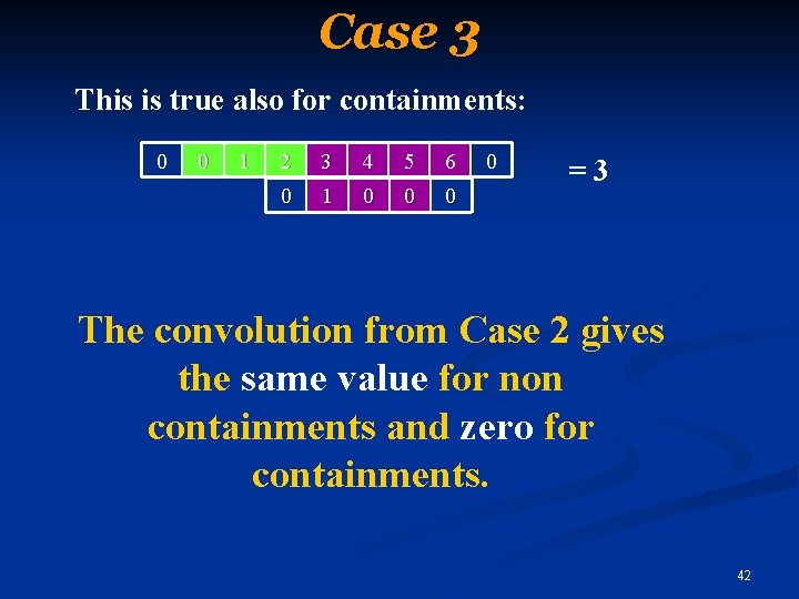 Case 3 This is true also for containments: 0 0 1 2 3 4