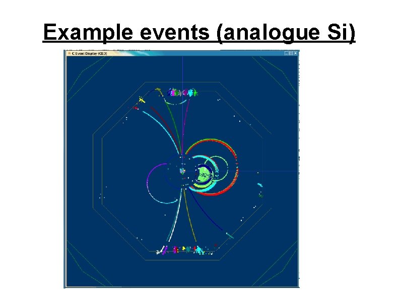 Example events (analogue Si) Example events (analogue Si)