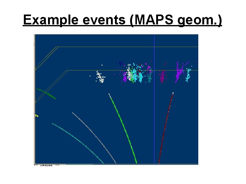 Example events (MAPS geom. ) Example events (MAPS geom. )