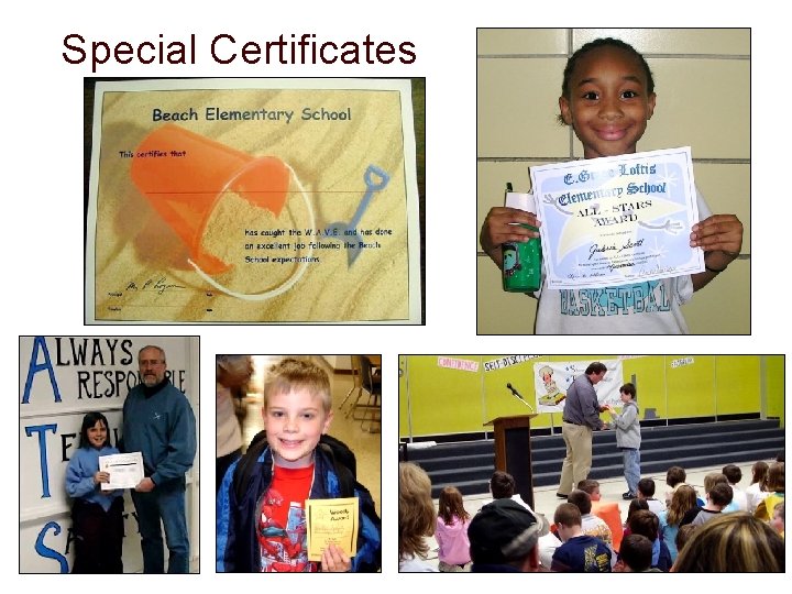 Special Certificates 