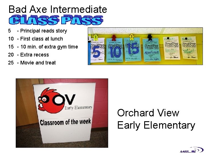 Bad Axe Intermediate 5 - Principal reads story 10 - First class at lunch