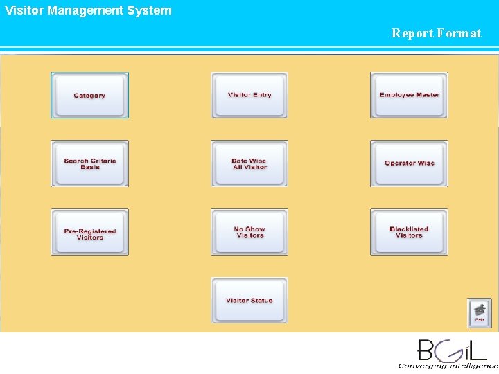 Visitor Management System Report Format 