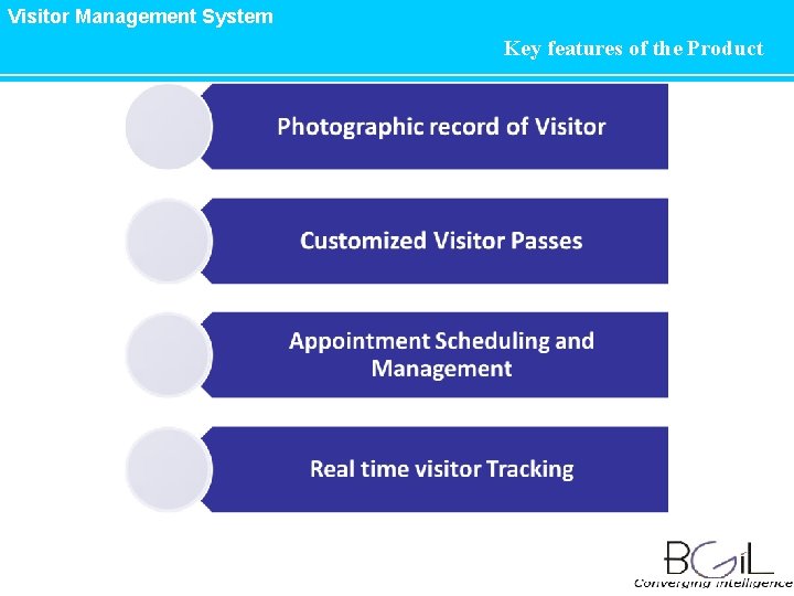 Visitor Management System Key features of the Product Visitor Management System Key features of the Product