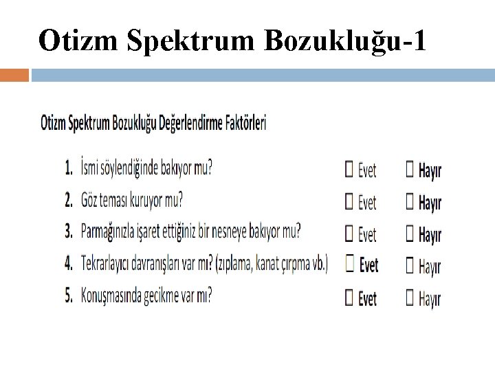 Otizm Spektrum Bozukluğu-1 