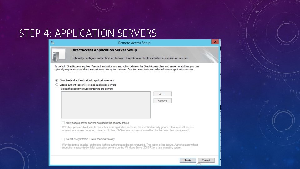STEP 4: APPLICATION SERVERS 