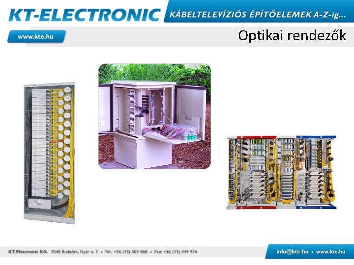 Optikai rendezők 