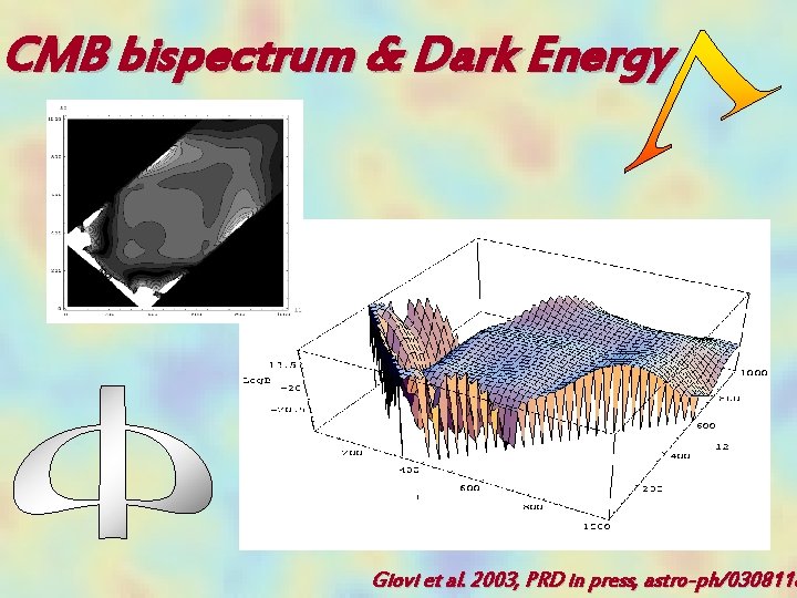 CMB bispectrum & Dark Energy Giovi et al. 2003, PRD in press, astro-ph/0308118 