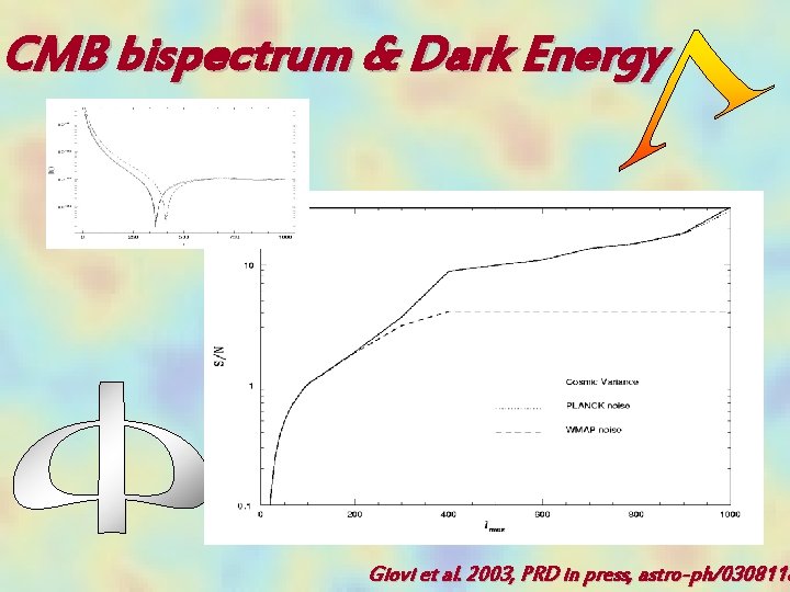 CMB bispectrum & Dark Energy Giovi et al. 2003, PRD in press, astro-ph/0308118 