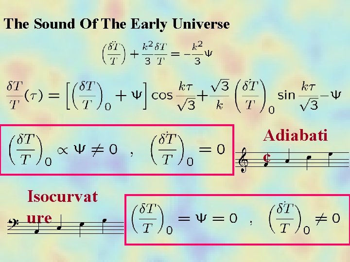 The Sound Of The Early Universe Adiabati c Isocurvat ure 