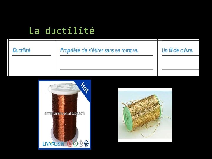 La ductilité 