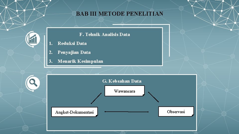 BAB III METODE PENELITIAN F. Tehnik Analisis Data 1. Reduksi Data 2. Penyajian Data