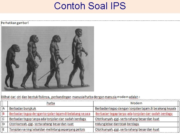 Contoh Soal IPS 