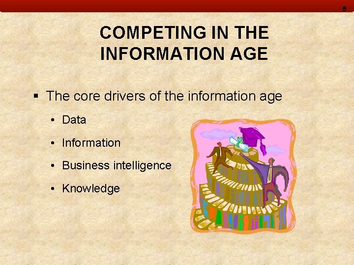 5 COMPETING IN THE INFORMATION AGE § The core drivers of the information age