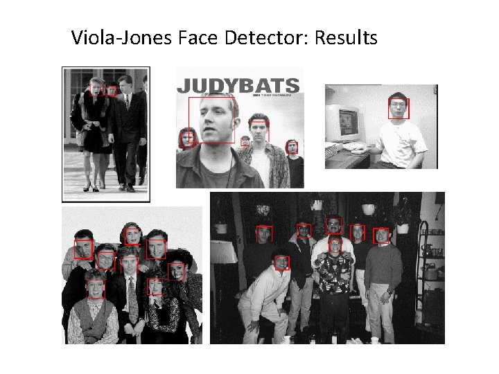 Viola-Jones Face Detector: Results 