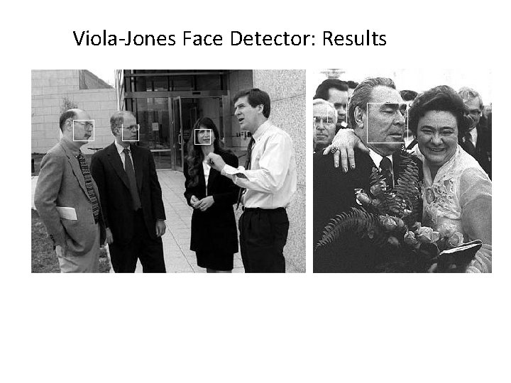 Viola-Jones Face Detector: Results 