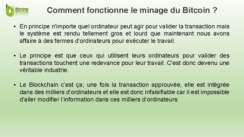 Comment fonctionne le minage du Bitcoin ? • En principe n'importe quel ordinateur peut