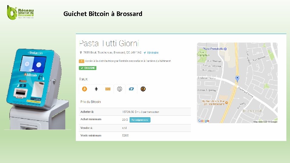 Guichet Bitcoin à Brossard 