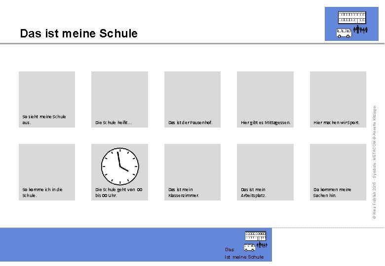 So sieht meine Schule aus. Die Schule heißt. . . Das ist der Pausenhof.