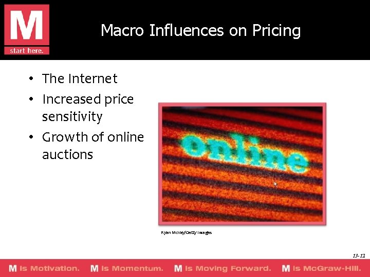 Macro Influences on Pricing • The Internet • Increased price sensitivity • Growth of