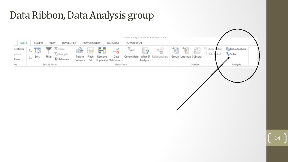 Data Ribbon, Data Analysis group 14 
