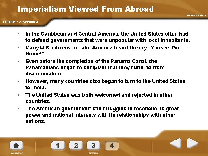 Imperialism Viewed From Abroad Chapter 17, Section 4 • • • In the Caribbean