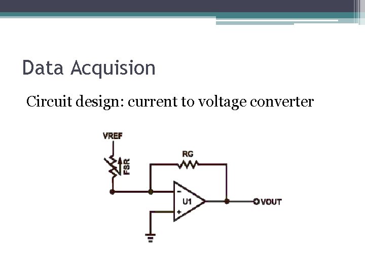 Data Acquision Circuit design: current to voltage converter 