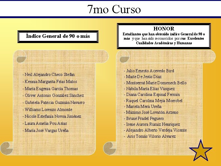 7 mo Curso HONOR Índice General de 90 o más - Neil Alejandro Checo