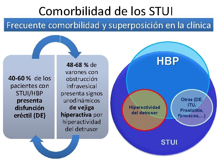Comorbilidad de los STUI Frecuente comorbilidad y superposición en la clínica comorbilidad y superposición