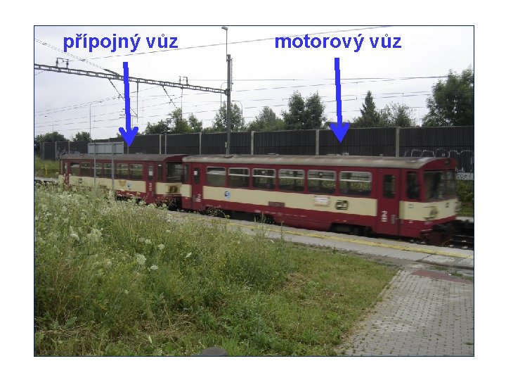 přípojný vůz motorový vůz 