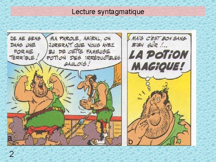 Lecture syntagmatique a 2 b 