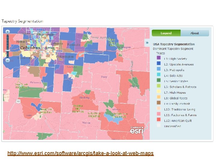 http: //www. esri. com/software/arcgis/take-a-look-at-web-maps 