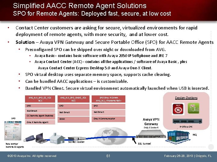 Simplified AACC Remote Agent Solutions SPO for Remote Agents: Deployed fast, secure, at low