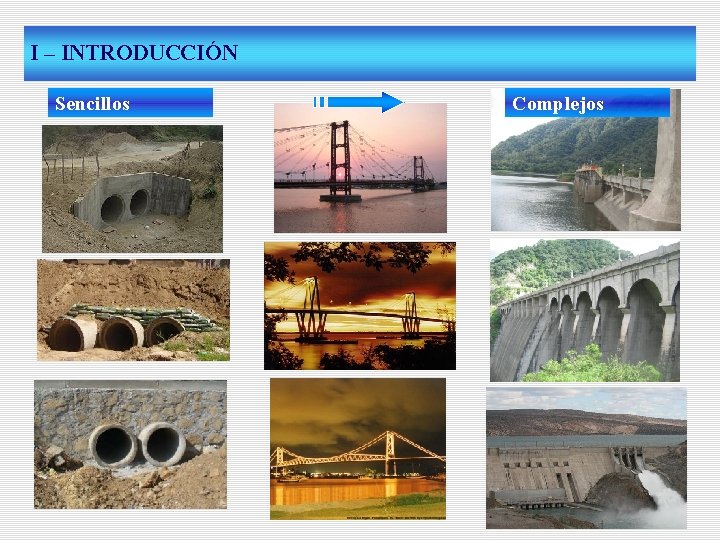 I – INTRODUCCIÓN Sencillos Complejos 