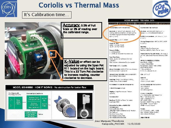 Coriolis vs Thermal Mass It’s Calibration time… Accuracy: 0. 5% of Full Scale or