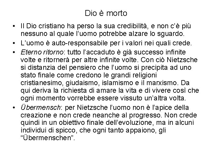 Dio è morto • Il Dio cristiano ha perso la sua credibilità, e non