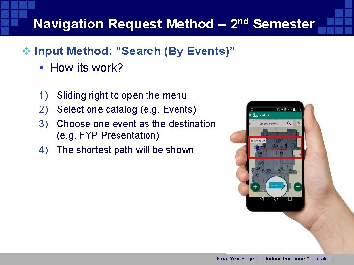 Navigation Request Method – 2 nd Semester v Input Method: “Search (By Events)” §