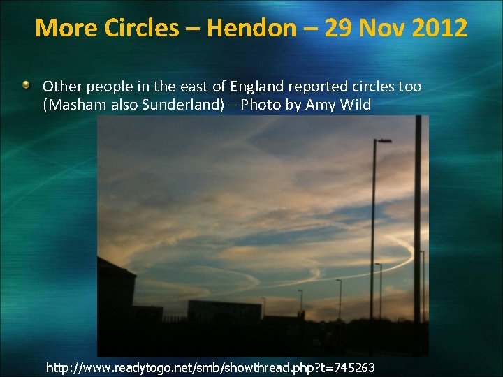 More Circles – Hendon – 29 Nov 2012 Other people in the east of