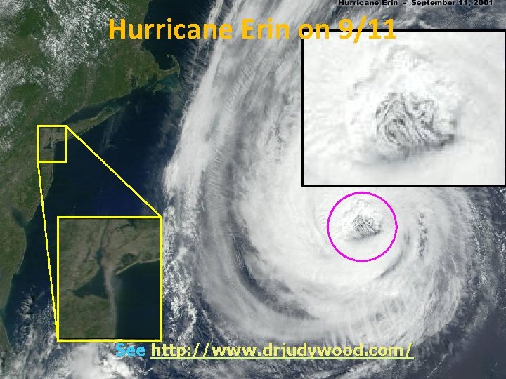 Hurricane Erin on 9/11 See http: //www. drjudywood. com/ 