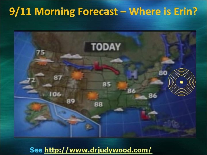 9/11 Morning Forecast – Where is Erin? See http: //www. drjudywood. com/ 