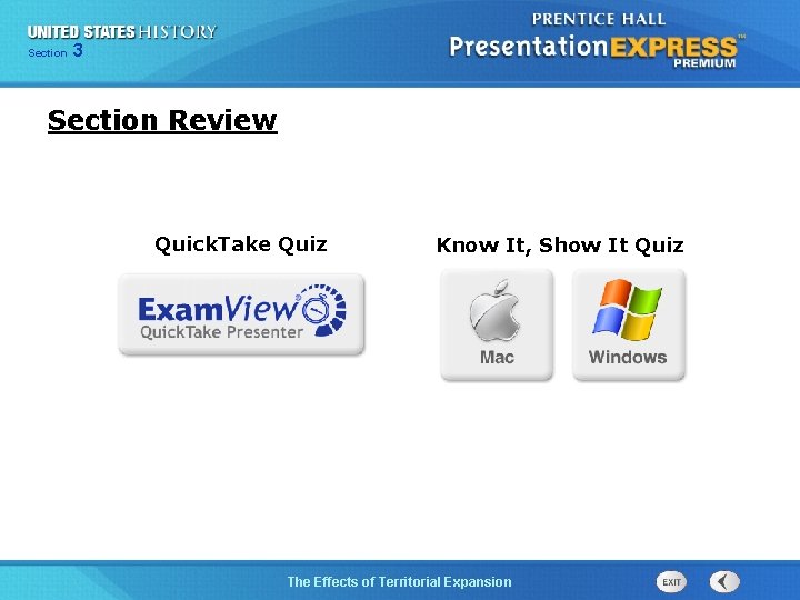 325 Section Chapter Section 1 Section Review Quick. Take Quiz Know It, Show It