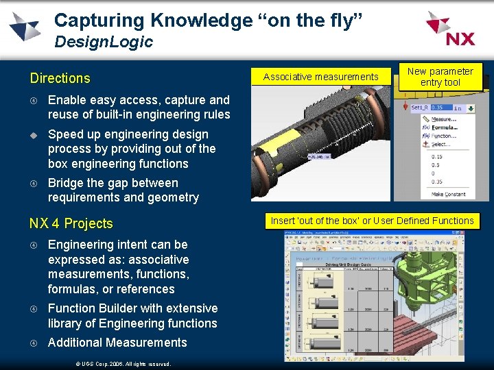 Capturing Knowledge “on the fly” Design. Logic Directions Enable easy access, capture and reuse