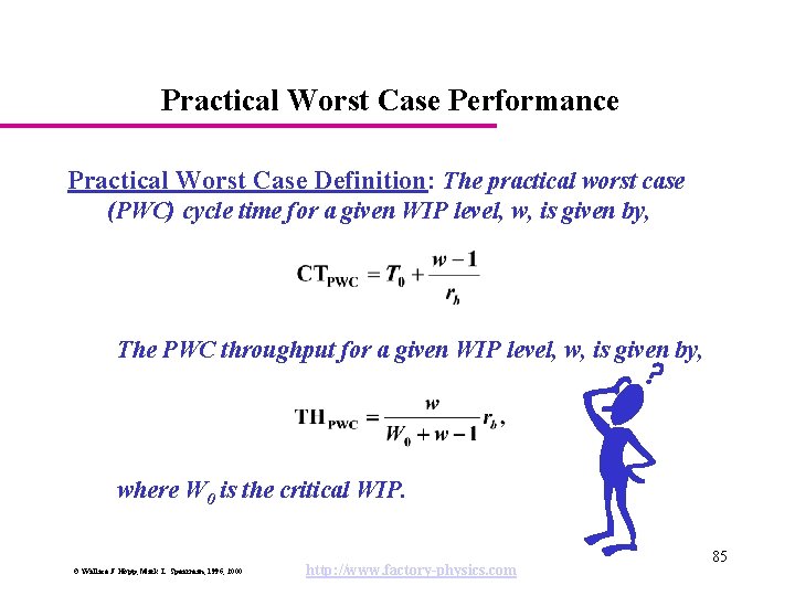 Practical Worst Case Performance Practical Worst Case Definition: The practical worst case (PWC) cycle