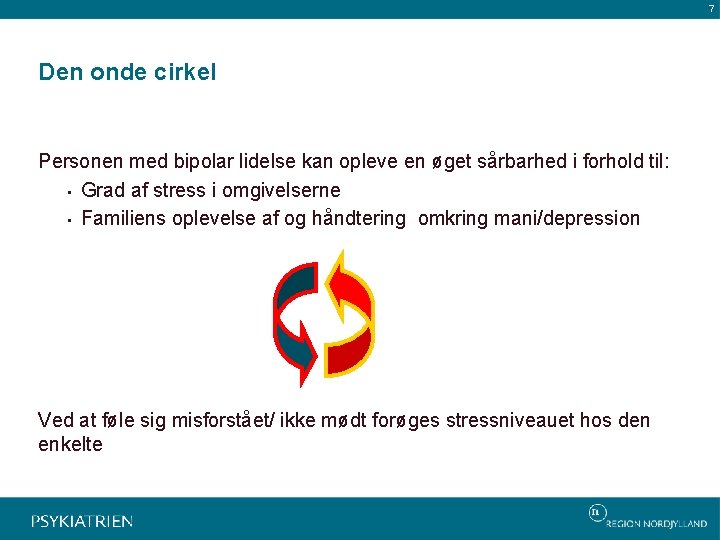 7 Den onde cirkel Personen med bipolar lidelse kan opleve en øget sårbarhed i