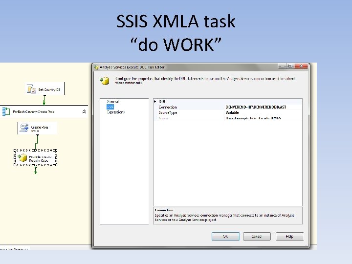 SSIS XMLA task “do WORK” 